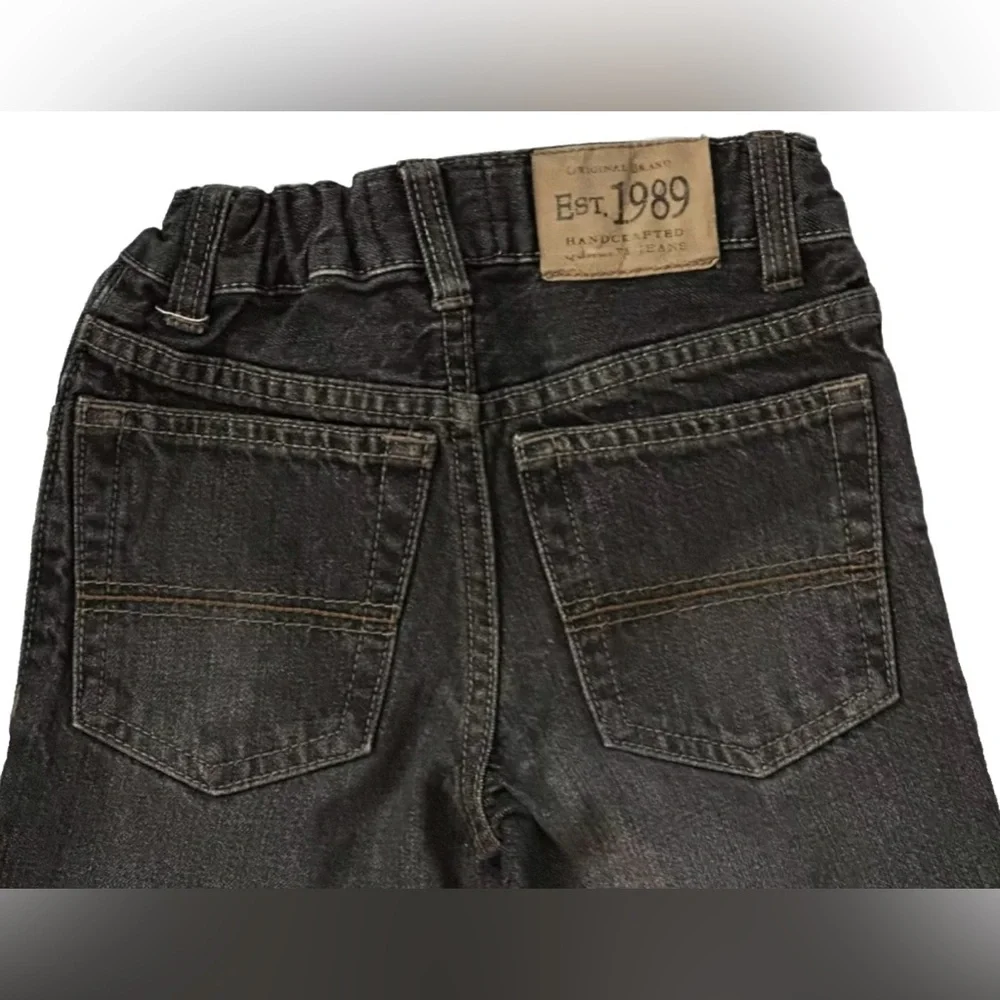 BOYS JEANS SIZE 4 CHILDRENS PLACE STRAIGHT FIT GRAY BLUE BLACK FADE LITTLE KIDS